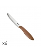  Nůž jídelní PRESTO 12 cm, 6 ks, hnědá 
