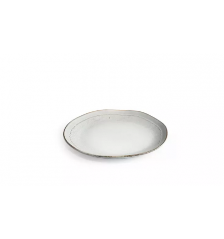  Dezertní talíř JACQUARD pr. 20 cm, šedá 