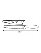  Antiadhezní nůž na chléb PRESTO TONE 20 cm, červená 