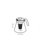  Konvice TEO TONE 1.25 l, s vyluhovacími sítky, oranžová 