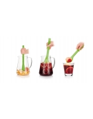  Palička se lžící myDRINK, žlutá 
